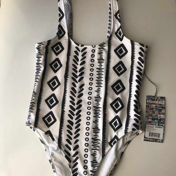 chubbies Other - Chubbies one piece swimsuit printed black white